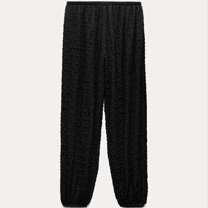 ⚠️ Closet Clean Out Zara Black Textured Trousers